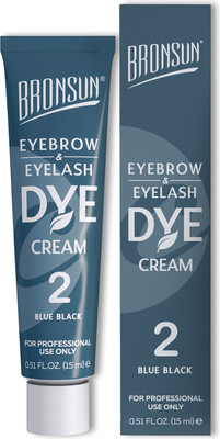 Крем-краска для бровей Bronsun Для бровей и ресниц №2 иссиня-черный (15мл)