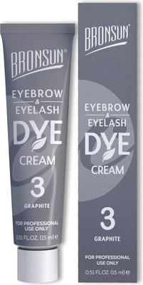 Крем-краска для бровей Bronsun Для бровей и ресниц №3 графит (15мл)