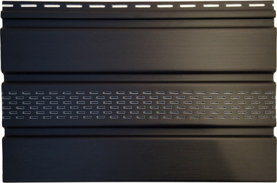 Софит для крыши Технониколь Оптима частично перфорированный (3м, графит)