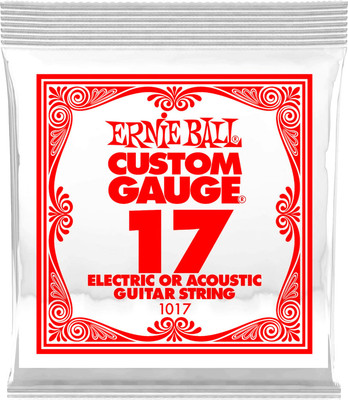 Струна для электрогитары Ernie Ball 1017 .017 Plain Steel String