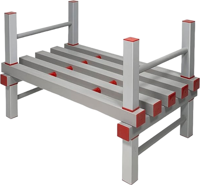 Стеллаж Эскар С-70 1-ярусный / 8535870 (серый/красный)