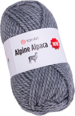 Пряжа для вязания Yarnart Alpine Alpaca 20% альпака, 20% шерсть, 60% акрил / 1447 (120м, серый)