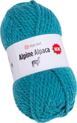 Пряжа для вязания Yarnart Alpine Alpaca 20% альпака, 20% шерсть, 60% акрил / 1450 (120м, темно-бирюзовый)
