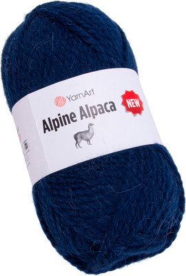Пряжа для вязания Yarnart Alpine Alpaca 20% альпака, 20% шерсть, 60% акрил / 437 (120м, темно-синий)