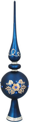 Верхушка для елки Gisela Graham The Nutcracker Story. Цветы / 00882 (синий)