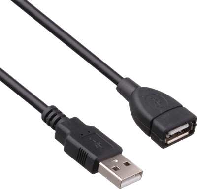 Удлинитель кабеля ExeGate EX-CC-USB2-AMAF-5.0 / EX138945RUS (0.5м)
