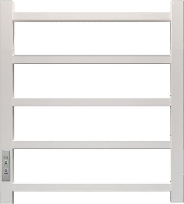Полотенцесушитель электрический GRANULA Квадро 50x60 (терморегулятор с таймером слева, белый глянец)
