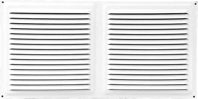Решетка вентиляционная Ventale Оцинкованная штампованная из стали 0.7мм (300x150, белый)