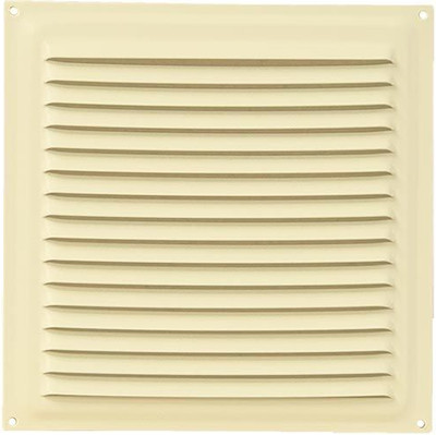 Решетка вентиляционная Ventale Оцинкованная штампованная из стали 0.7мм (150x150, слоновая кость)