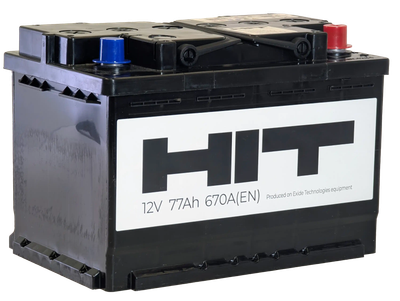 Автомобильный аккумулятор HIT R 670A / 6СТ-77 L3 (77 А/ч)