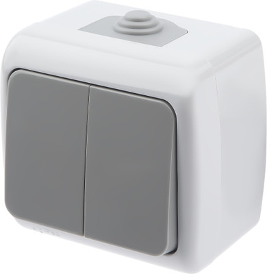 Выключатель INTRO Atlantic 5-104-03 / Б0050943 (серый)