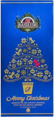 Чай пакетированный Basilur Рождественский адвент-календарь Ассорти Том II (24пак)