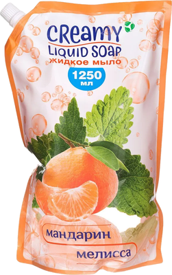 Мыло жидкое Creamy Мандарин и Мелисса (1.25л)