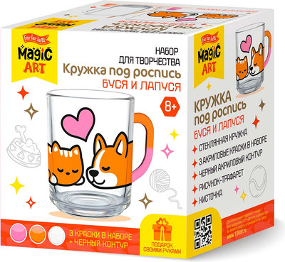 Набор для творчества Десятое королевство Кружка под роспись. Буся и Лапуся / 05636