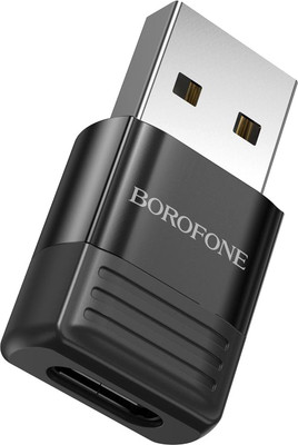 Адаптер Borofone BV18 Type-C-USB (черный)