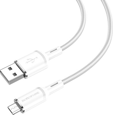 Кабель Borofone BX90 Micro (1м, белый)