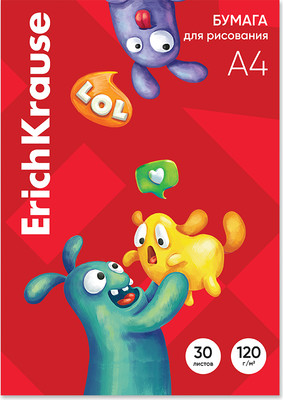 Набор бумаги для рисования Erich Krause Jolly Friends / 61633 (30л)