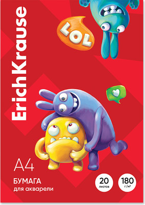 Набор бумаги для рисования Erich Krause Jolly Friends / 61644 (20л)