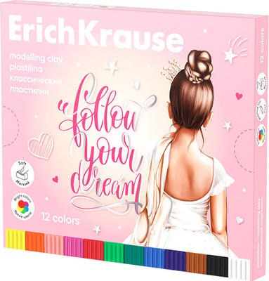 Пластилин Erich Krause Pointes / 61776 (12цв)