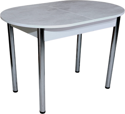 Обеденный стол СВД Юнио 110-140x70 / 055О.П16.Х (бетон/хром)