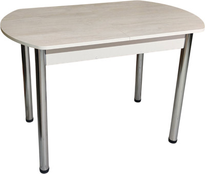 Обеденный стол СВД Юнио 110-140x70 / 055Э.П17.Х (ледяное дерево/хром)