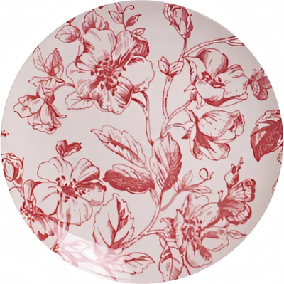Тарелка закусочная (десертная) Crystar Botanica CND002 (бордовый)