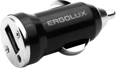 Адаптер питания автомобильный Ergolux ELX-CA01P-C02 (черный)