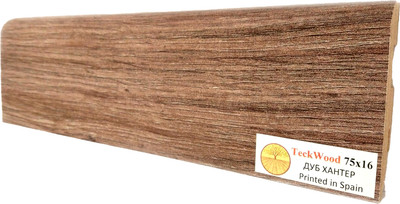 Плинтус Teckwood МДФ 75x16x2150 (дуб хантер)