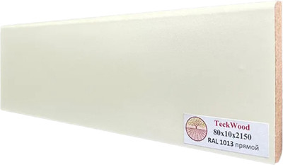Плинтус Teckwood МДФ Прямой 80x10x2150 (Ral 1013)