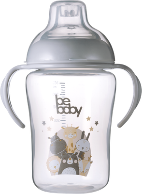 Поильник Be Baby C-6216 (350мл, серый)