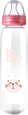 Бутылочка для кормления Be Baby Антиколиковая / R-06B/330 (330мл, розовый)