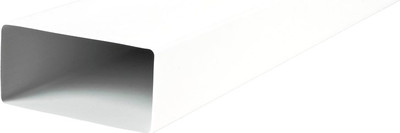 Воздуховод жесткий Семь ветров Канал ПВХ плоский 204x60мм / 8010 (1м)