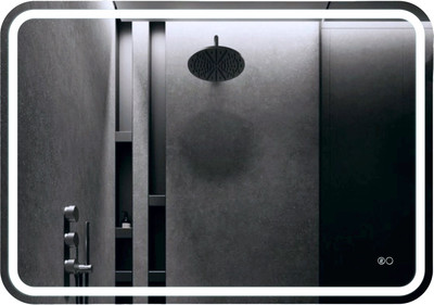 Зеркало Алмаз-Люкс Lima 10070sh-6 (100x70см, с подсветкой, с сенсорной кнопкой и подогревом)