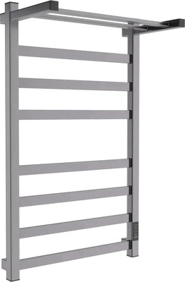Полотенцесушитель электрический Маргроид Ferrum Вид 81/10 СНШ 80x50 с полкой (графит, таймер справа)