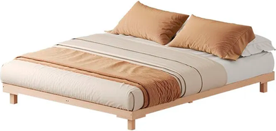 Двуспальная кровать Домаклево Сакура 180x200 (береза/натуральный)