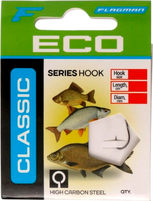Набор поводков рыболовных Flagman Fishing Classic Hooks To Nylon / CLHN4-14B (10шт)