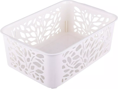 Корзина Полимербыт Leaves 4344700 (молочный)