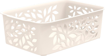 Корзина Полимербыт Leaves 4344600 (молочный)