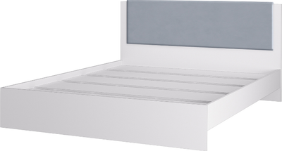 Двуспальная кровать Аквилон Акцент №16М 160x200 (белое сияние/веллюкс 49)