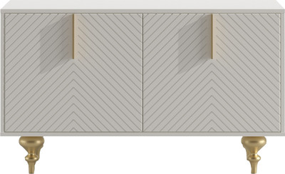 Тумба Involux Неаполь 212T004 (белый премиум с фрезеровкой/ золото)