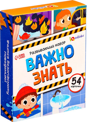 Развивающий игровой набор Zabiaka IQ Важно знать / 10723816