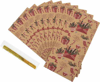 Набор пакетов подарочных Золотая сказка Новогодние / 592123 (10шт)