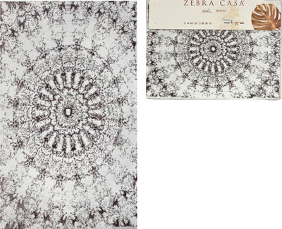 Набор ковриков для ванной и туалета Zebra Casa Giovann / KV 265 (Beyaz/Mor/белый/фиолетовый)