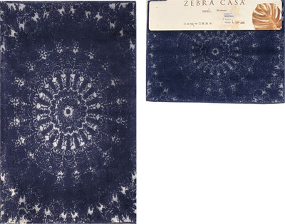 Набор ковриков для ванной и туалета Zebra Casa Giovann / KV 265 (Denim/Gri/темно-синий/серый)