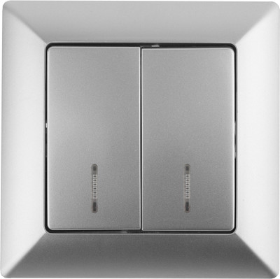 Выключатель INTRO Solo 4-105-03 / Б0053595 (алюминий)