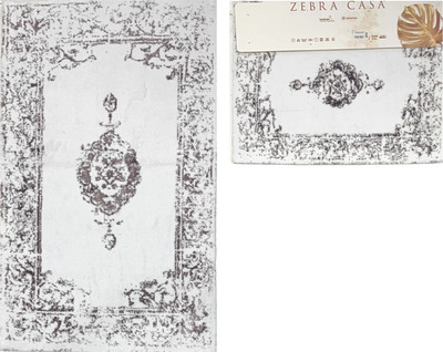 Набор ковриков для ванной и туалета Zebra Casa Karsten / KV 267 (Beyaz/Mor/белый/фиолетовый)