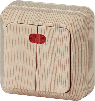 Выключатель INTRO Quadro 2-105-11 / Б0053772 (сосна)