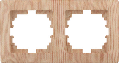 Рамка для выключателей и розеток INTRO Solo 4-502-11 / Б0043416 (сосна)