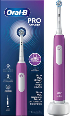 Детская электрическая зубная щетка Oral-B Pro Junior 6+ Purple
