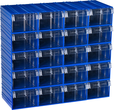 Набор лотков для инструмента Стелла-техник C-2-К20 (20шт, синий/прозрачный)